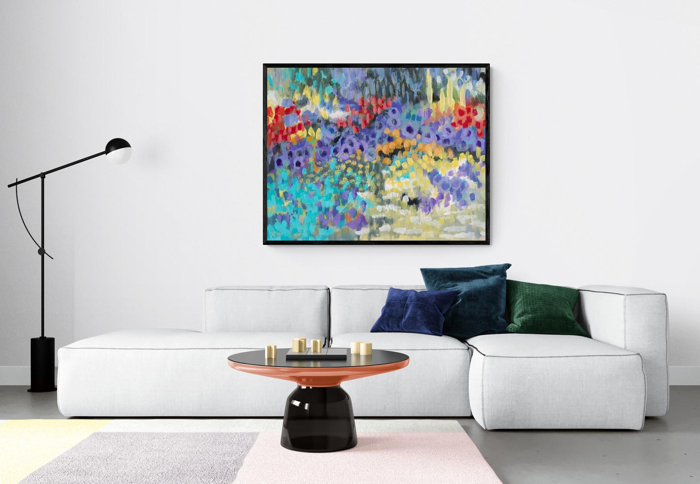 Wildflower Garden #2145 Fine Art Stretched Canvas Print - Horizontal Layout, 1.5-Inch Gallery Wrap