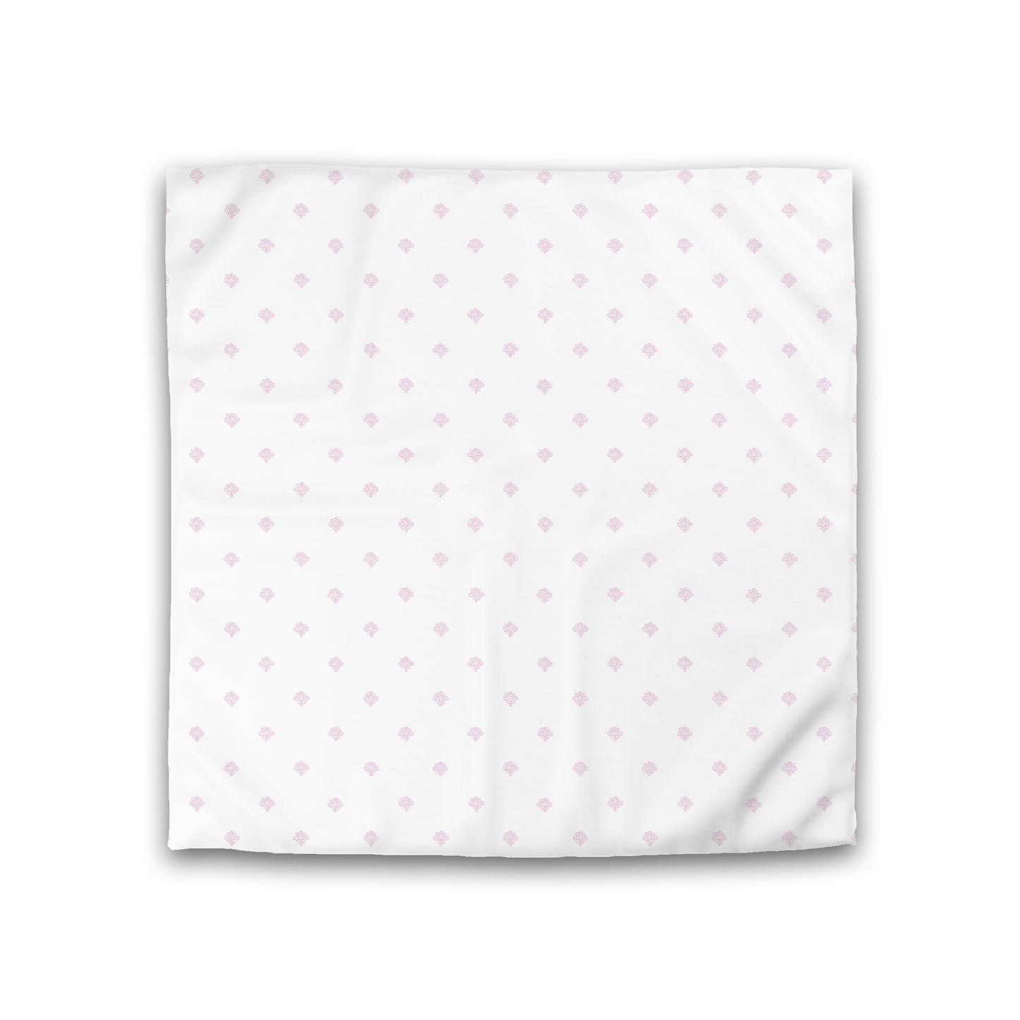 Off-white Cotton Sateen Duvet Cover, Pink Hand-painted Swizzle Motif Print, CSDU-1081-171, Double - 206 x 206 cm / 81 x 81 inches