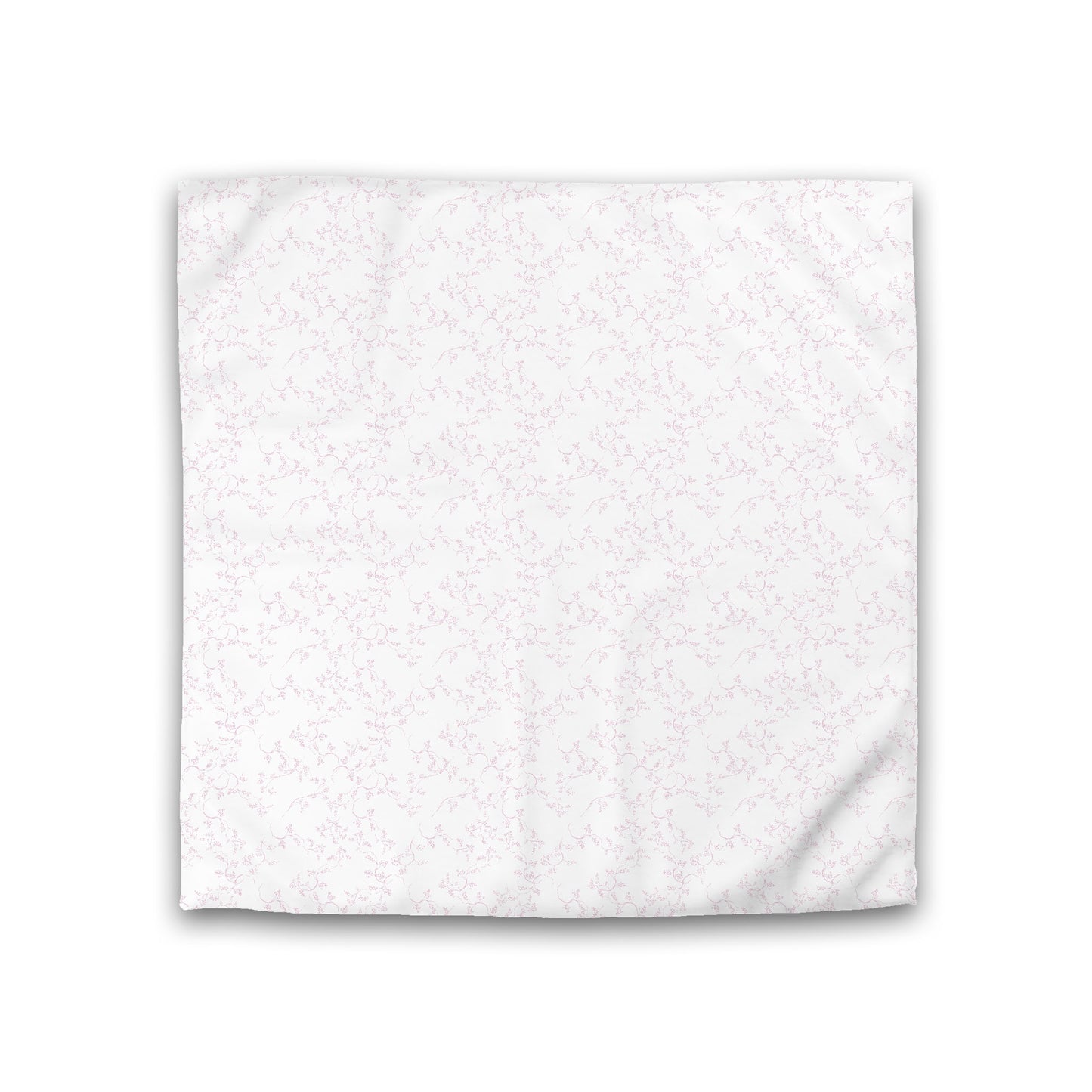 Off-white Cotton Sateen Duvet Cover, Pink Hand-painted Vine Print, CSDU-1081-181, Double - 206 x 206 cm / 81 x 81 inches