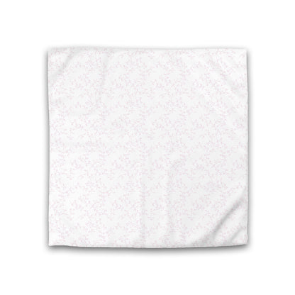 Off-white Cotton Sateen Duvet Cover, Pink Hand-painted Vine Print, CSDU-1081-181, Double - 206 x 206 cm / 81 x 81 inches