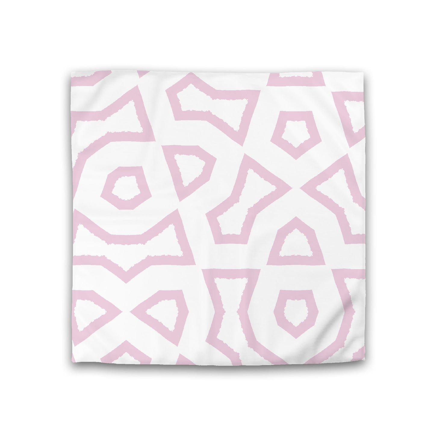 Off-white Cotton Sateen Duvet Cover, Bold Pink Graphic, CSDU-1081-391, Double - 206 x 206 cm / 81 x 81 inches