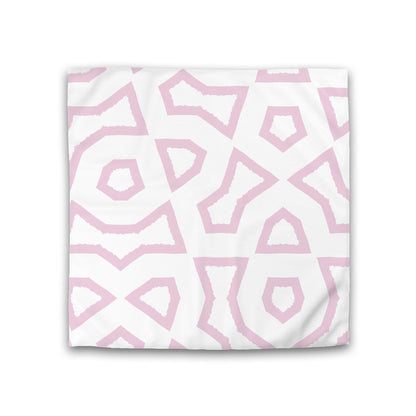 Off-white Cotton Sateen Duvet Cover, Bold Pink Graphic, CSDU-1081-391, Double - 206 x 206 cm / 81 x 81 inches