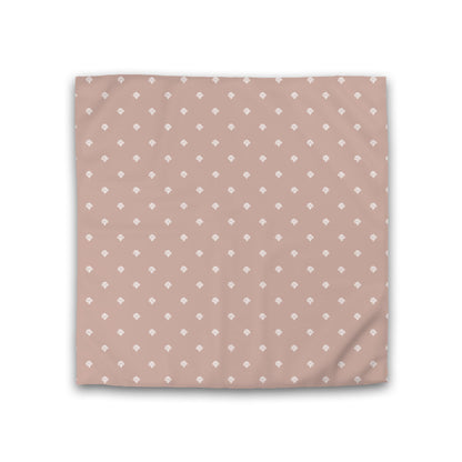 Salmon Cotton Sateen Duvet Cover, Off-white Hand-painted Swizzle Motif Print, CSDU-1139-172, Double - 206 x 206 cm / 81 x 81 inches