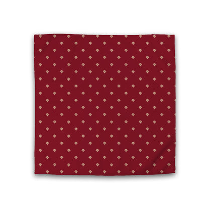 Burgundy Red Cotton Sateen Duvet Cover, Desert Sand Hand-painted Swizzle Motif Print, CSDU-1284-172, Double - 206 x 206 cm / 81 x 81 inches