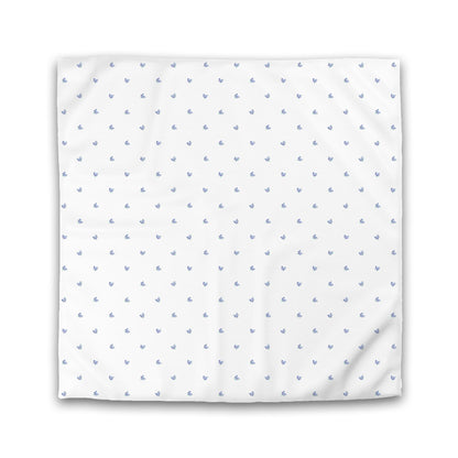 Off-White Cotton Sateen Duvet Cover, Small Purple Floral Pattern, CSDU-1306, Double - 206 x 206 cm / 81 x 81 inches
