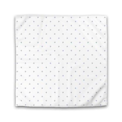 Off-White Cotton Sateen Duvet Cover, Small Purple Floral Pattern, CSDU-1356, Double - 206 x 206 cm / 81 x 81 inches