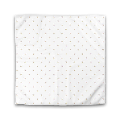 Off-White Cotton Sateen Duvet Cover, Small Mauve Floral Pattern, CSDU-1366, Double - 206 x 206 cm / 81 x 81 inches