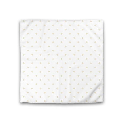 Off-white Cotton Sateen Duvet Cover, Desert Sand Hand-painted Swizzle Motif Print, CSDU-1371-171, Double - 206 x 206 cm / 81 x 81 inches