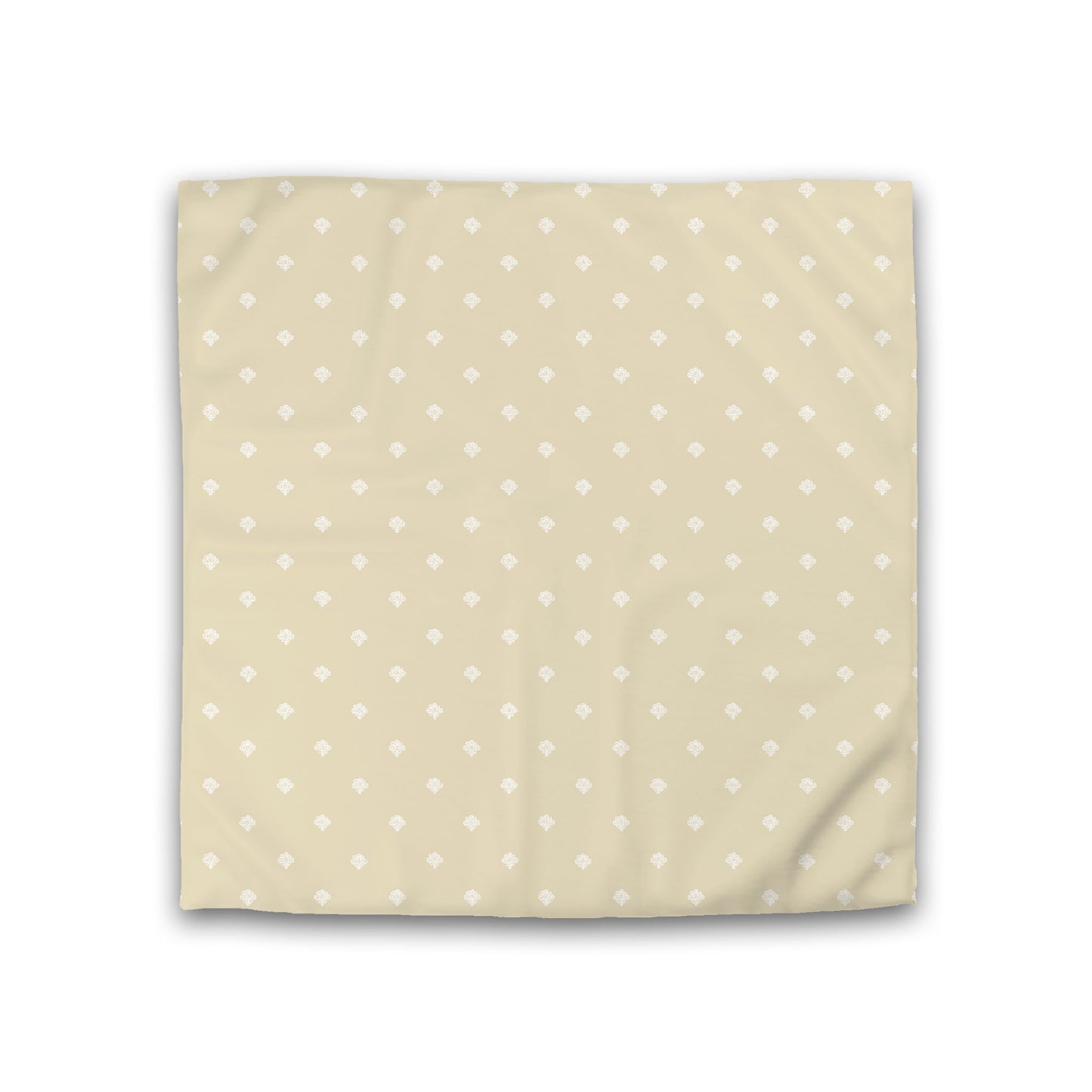 Desert Sand Cotton Sateen Duvet Cover, Off-white Hand-painted Swizzle Motif Print, CSDU-1371-172, Double - 206 x 206 cm / 81 x 81 inches