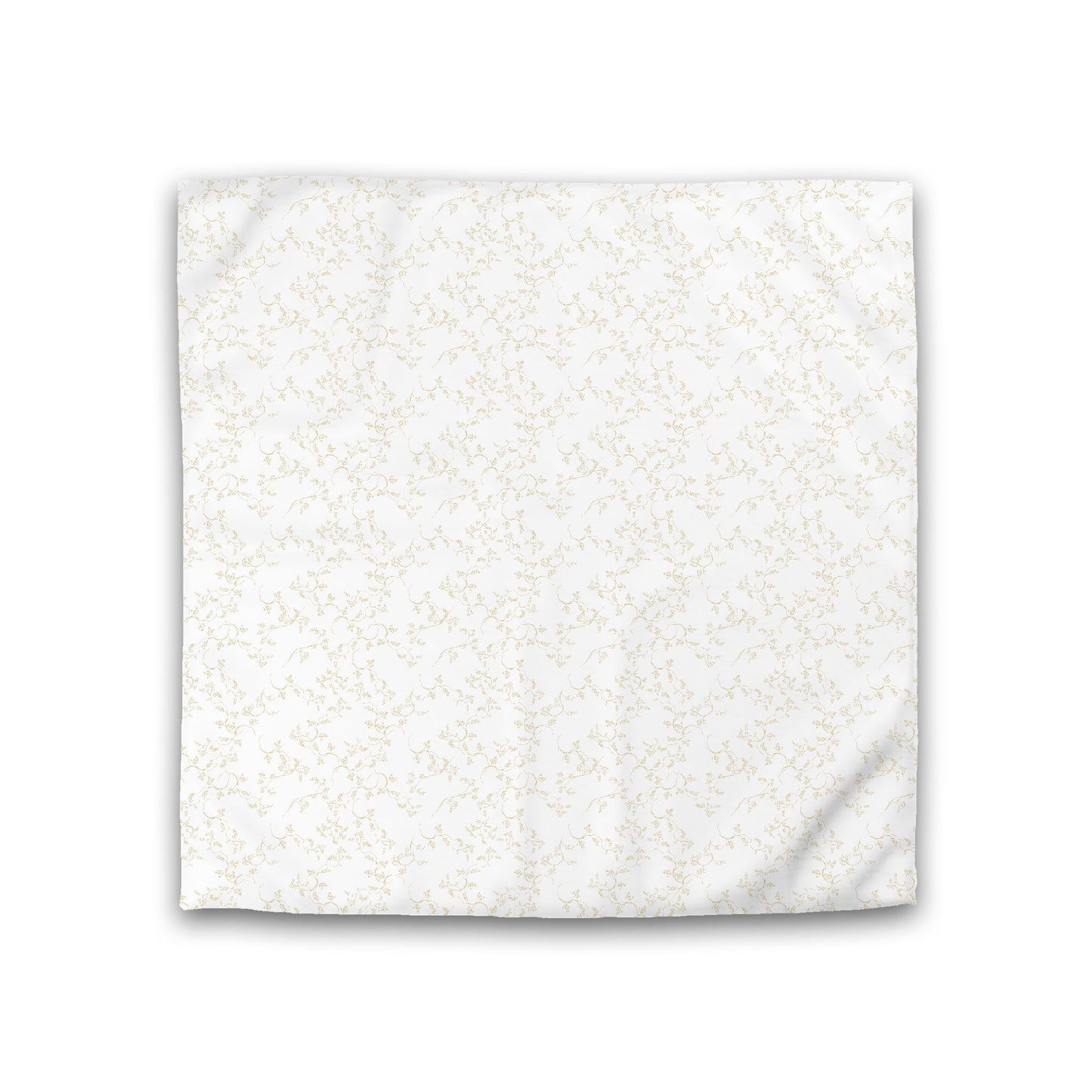 Off-white Cotton Sateen Duvet Cover, Desert Sand Hand-painted Vine Print, CSDU-1371-181, Double - 206 x 206 cm / 81 x 81 inches