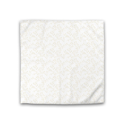 Off-white Cotton Sateen Duvet Cover, Desert Sand Hand-painted Vine Print, CSDU-1371-181, Double - 206 x 206 cm / 81 x 81 inches