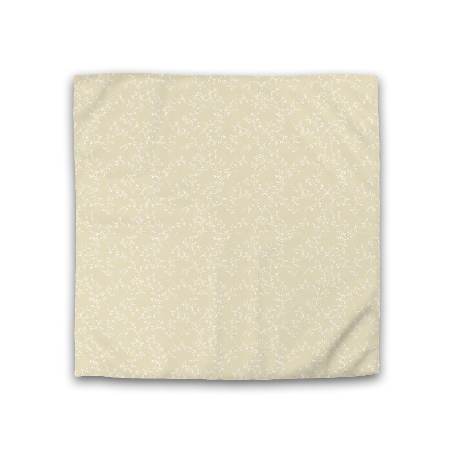 Desert Sand Cotton Sateen Duvet Cover, Off-white Hand-painted Vine Print, CSDU-1371-182, Double - 206 x 206 cm / 81 x 81 inches