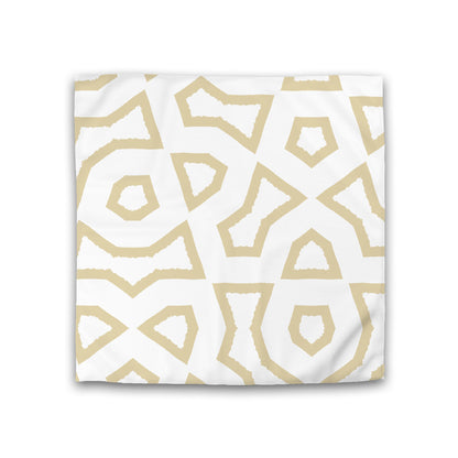 Off-white Cotton Sateen Duvet Cover, Bold Desert Sand Graphic, CSDU-1371-391, Double - 206 x 206 cm / 81 x 81 inches