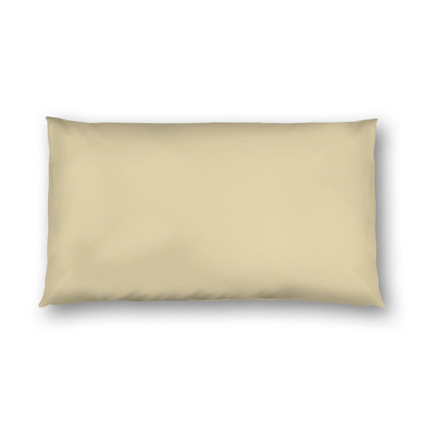 Desert Sand Cotton Sateen Sham, White Reverse Side, King - 20 x 36 inches