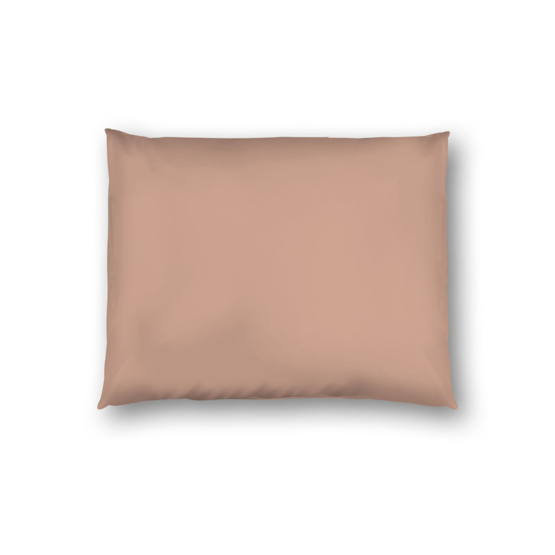 Salmon Cotton Sateen Sham, White Reverse Side, Standard - 20 x 26 inches