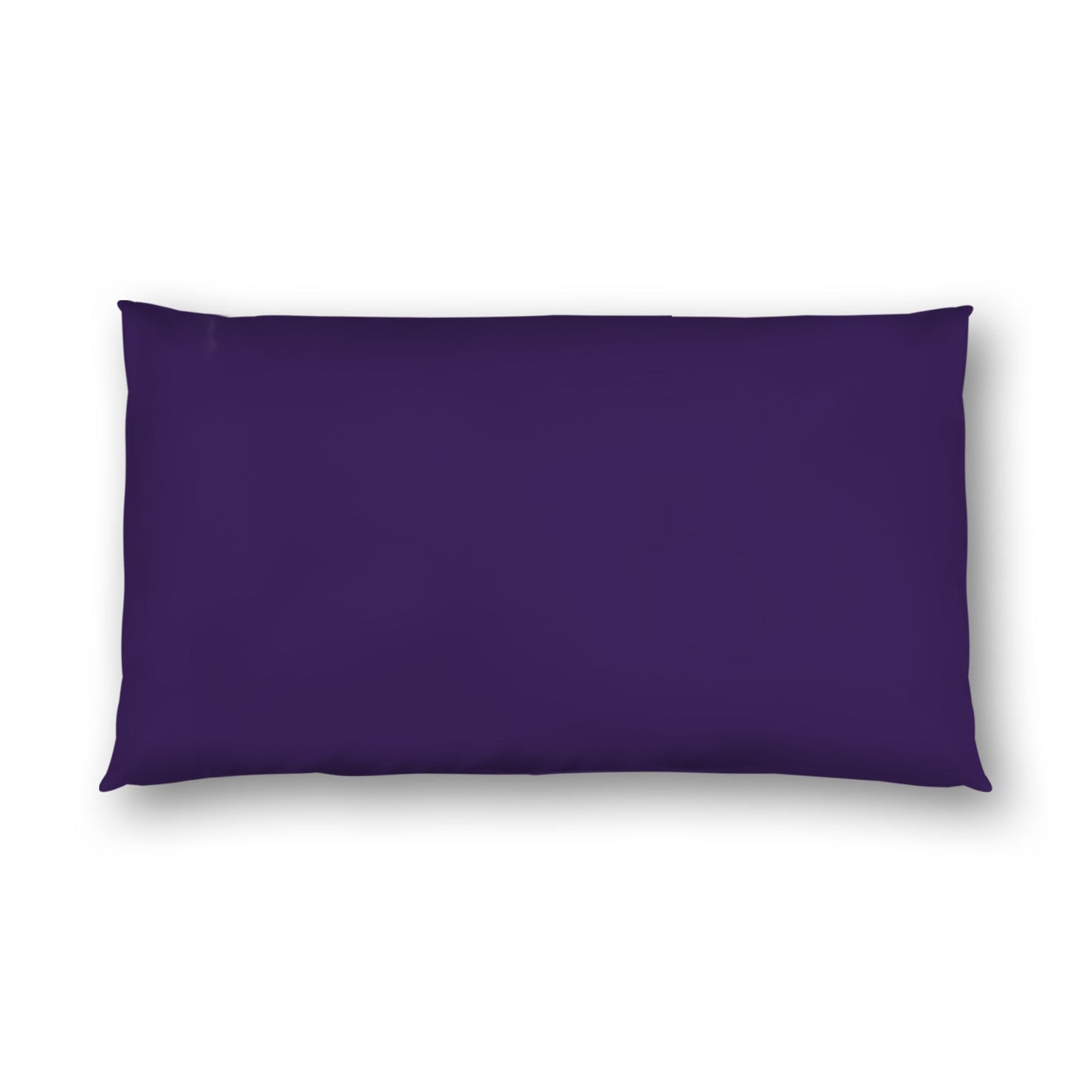 Purple Cotton Sateen Sham, White Reverse Side, King -  20 x 36 inches