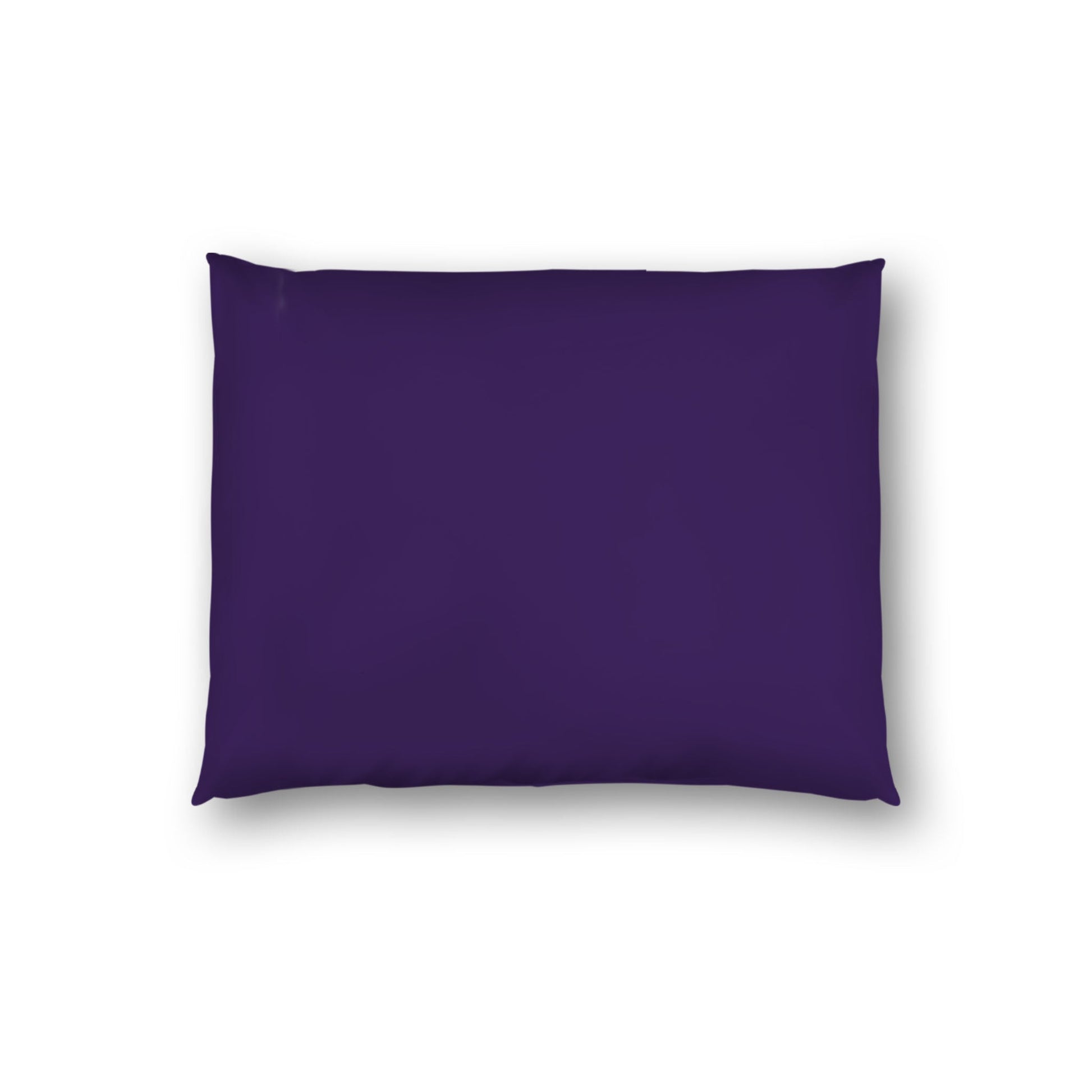 Purple Cotton Sateen Sham, White Reverse Side, Standard - 20 x 26 inches