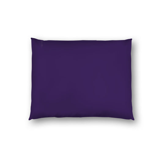 Purple Cotton Sateen Sham, White Reverse Side, Standard - 20 x 26 inches