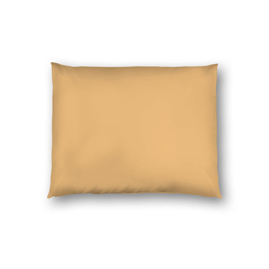 Pale Orange Cotton Sateen Sham, White Reverse Side, Standard - 20 x 26 inches