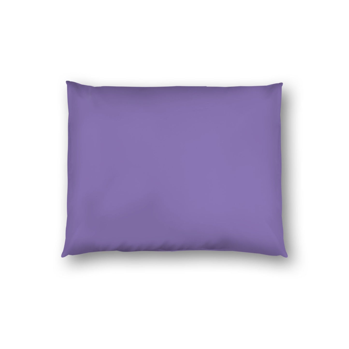 Purple Cotton Sateen Sham, White Reverse Side, Standard - 20 x 26 inches