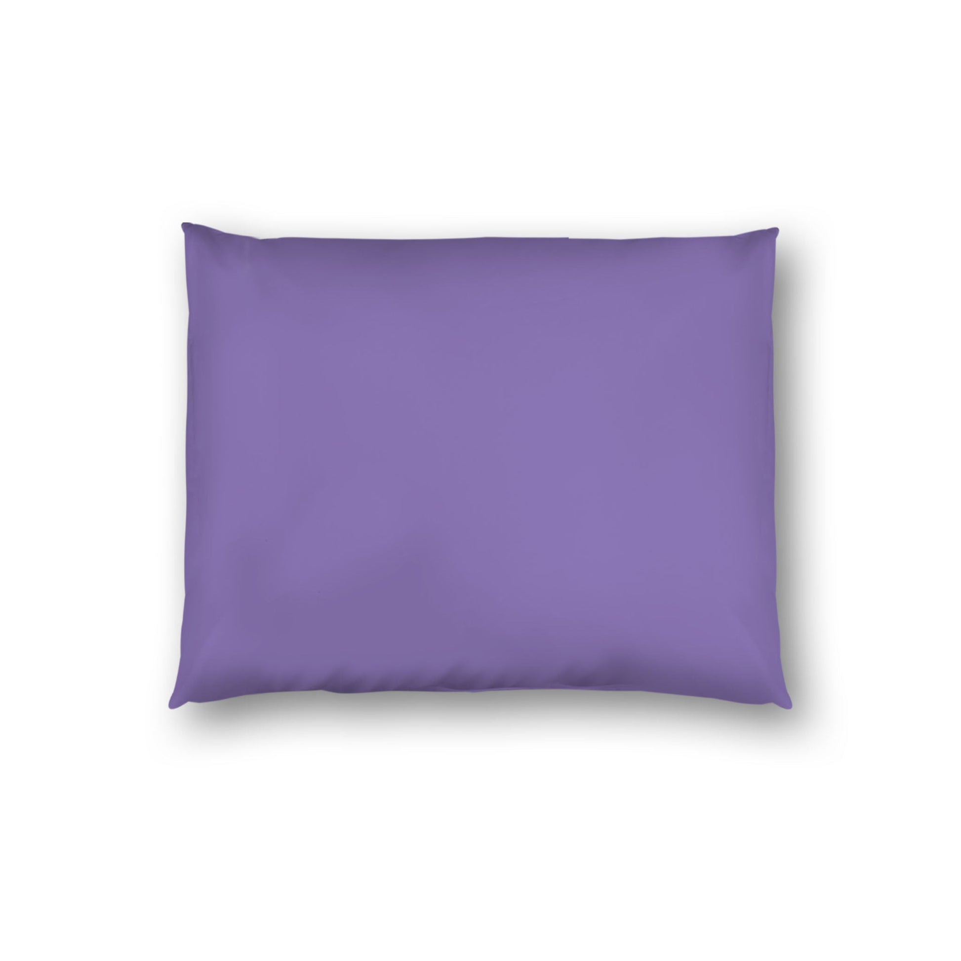 Purple Cotton Sateen Sham, White Reverse Side, Standard - 20 x 26 inches