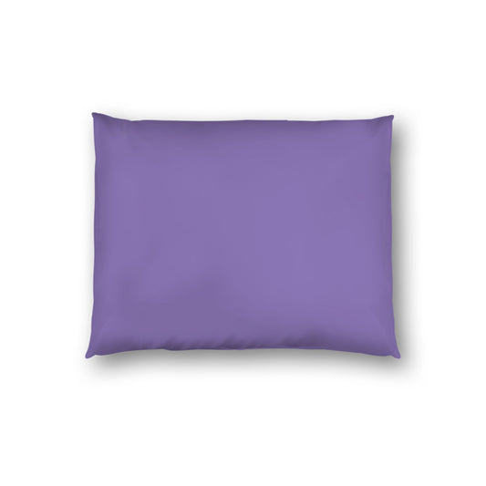 Purple Cotton Sateen Sham, White Reverse Side, Standard - 20 x 26 inches