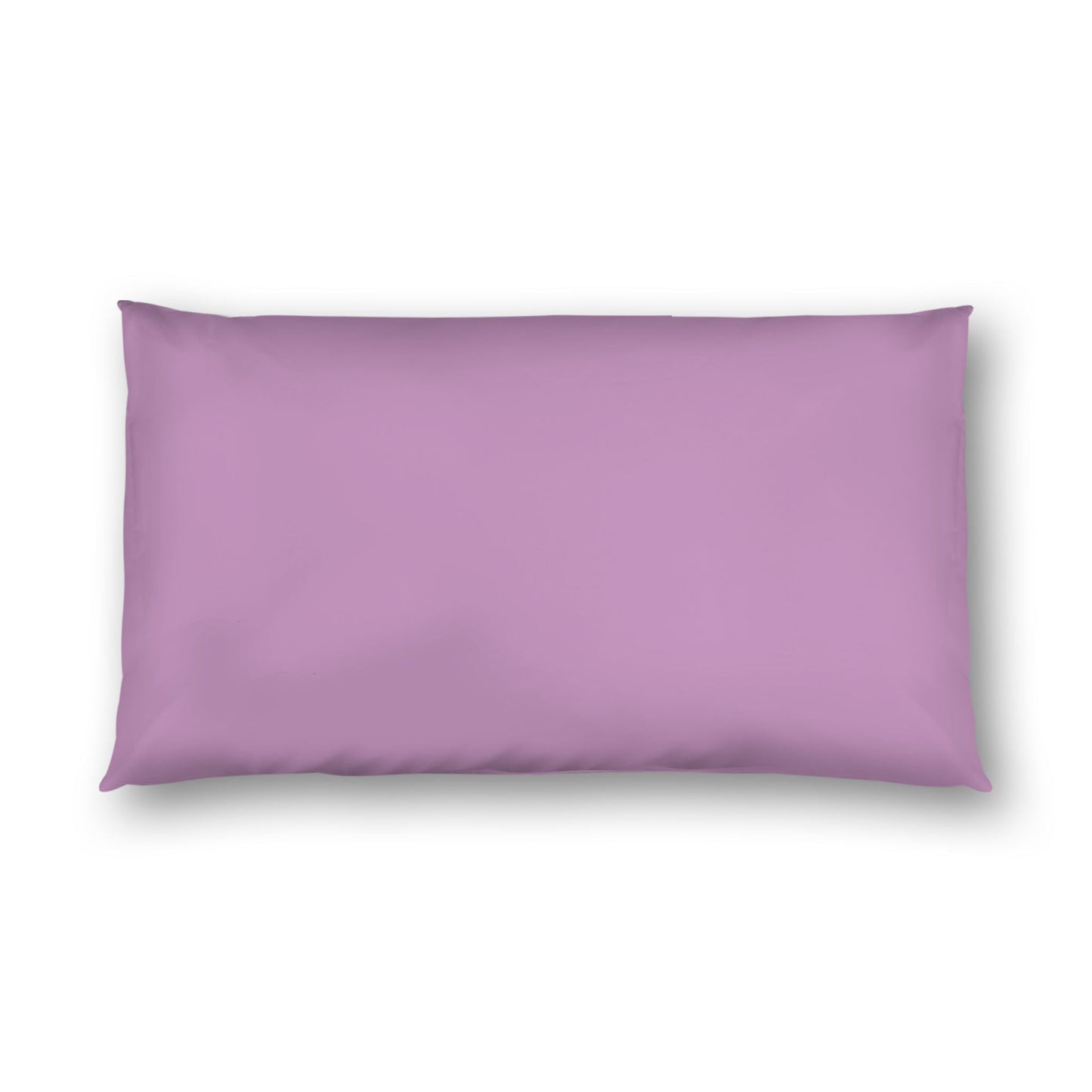 Mauve Cotton Sateen Sham, White Reverse Side, King - 20 x 36 inches
