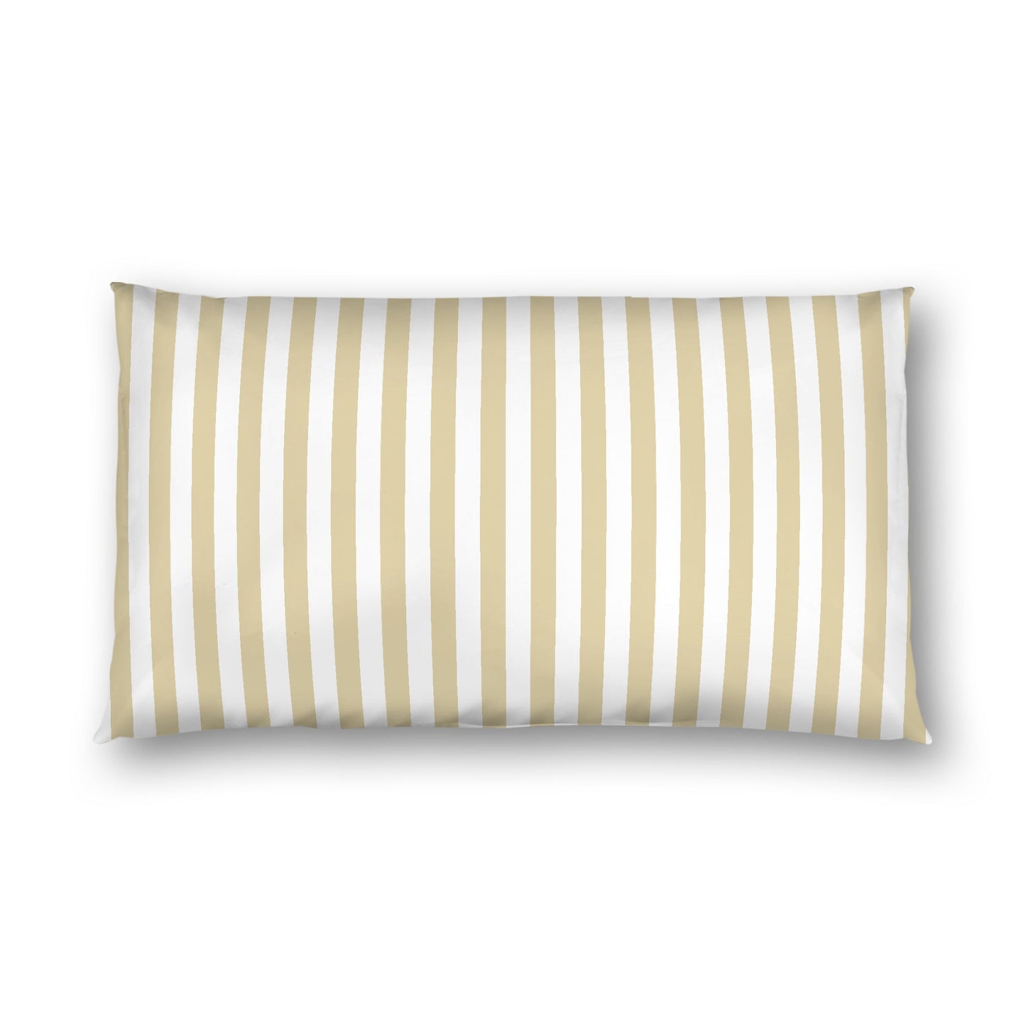 Off-white Cotton Sateen Sham, Desert Sand Bars on Front, White Reverse Side, King - 20 x 36 inches