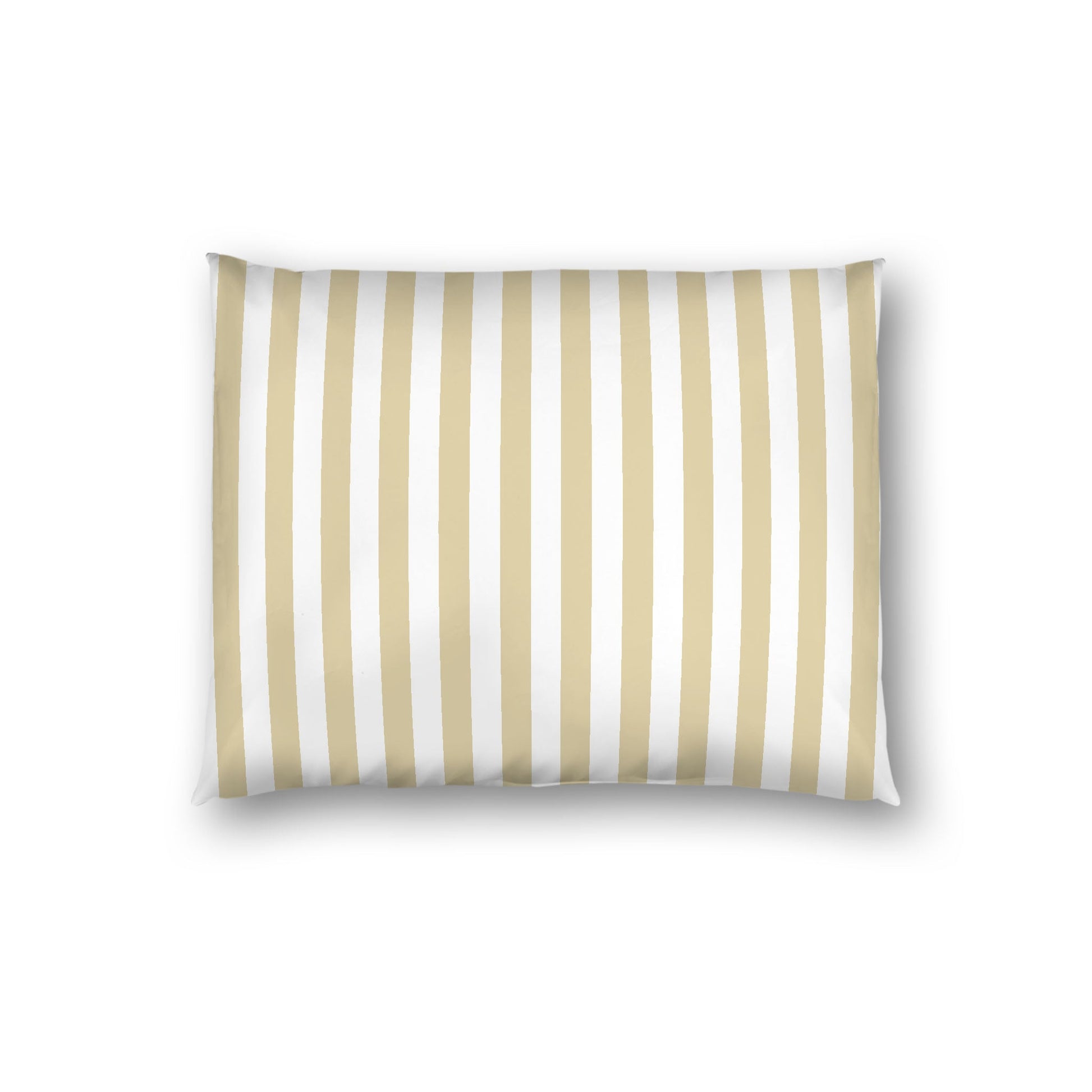 Off-white Cotton Sateen Sham, Desert Sand Bars on Front, White Reverse Side, Standard - 20 x 26 inches
