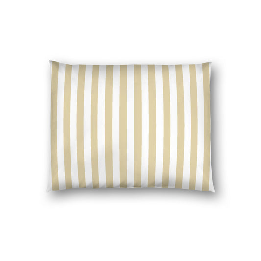 Off-white Cotton Sateen Sham, Desert Sand Bars on Front, White Reverse Side, Standard - 20 x 26 inches