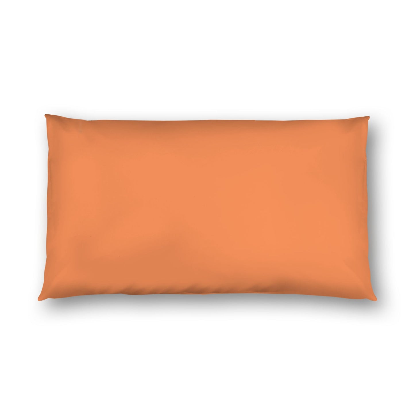 Pale Orange Cotton Sateen Sham, White Reverse Side, King - 20 x 36 inches