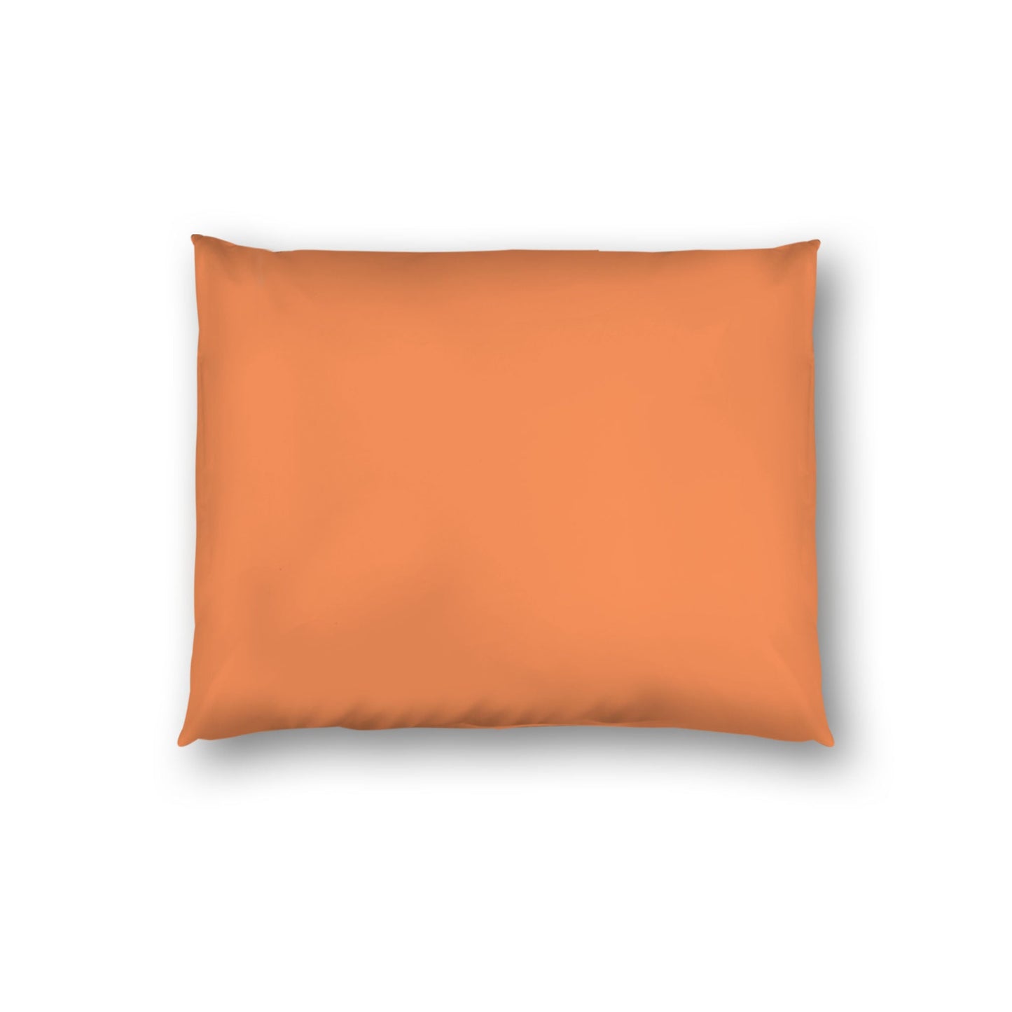 Pale Orange Cotton Sateen Sham, White Reverse Side, Standard - 20 x 26 inches