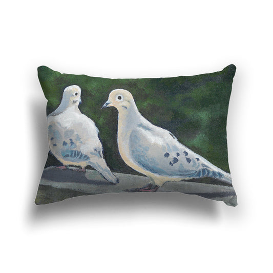 Fine Art Cushion Cover | Mourning Doves, CAPC-2125, 51 x 36 cm / 20 x 14 inches
