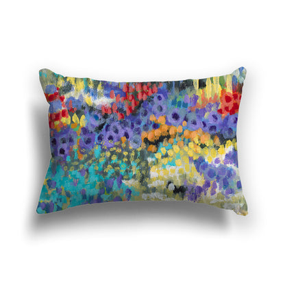 Wildflower Garden #2145 Fine Art Throw Pillow Cover