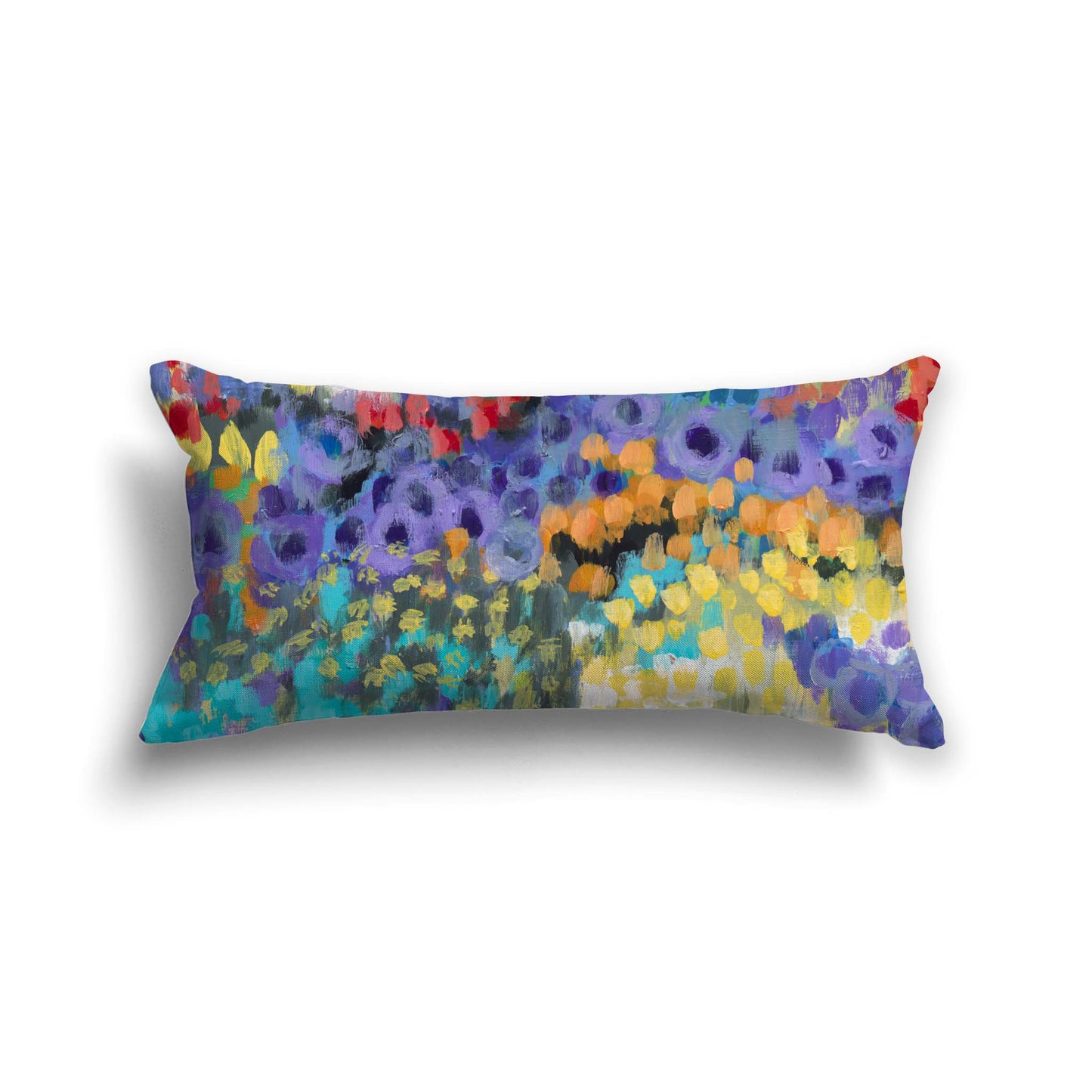 Wildflower Garden #2145 Fine Art Throw Pillow Cover