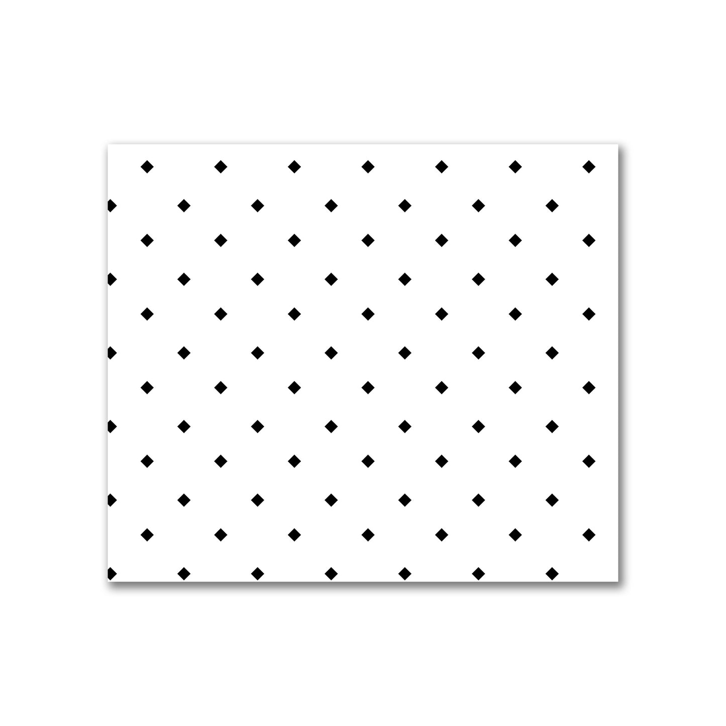 Off-White Cotton Canvas Fabric with Black Diamonds, FACC-1010-101