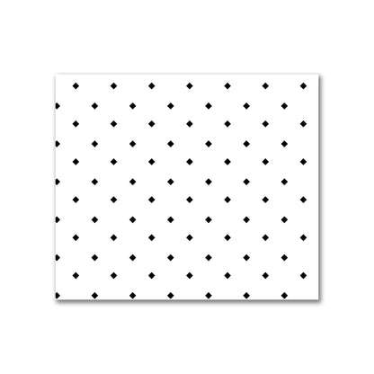 Off-White Cotton Canvas Fabric with Black Diamonds, FACC-1010-101