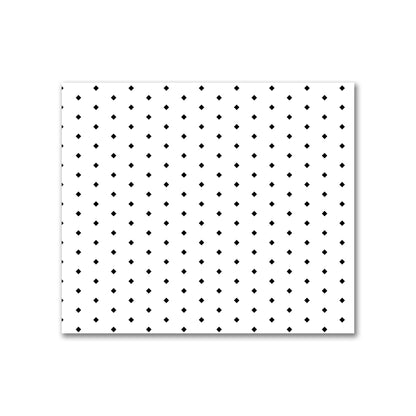 Cotton Canvas Fabric with Fine Black Diamonds on Off-White, FACC-1010-111