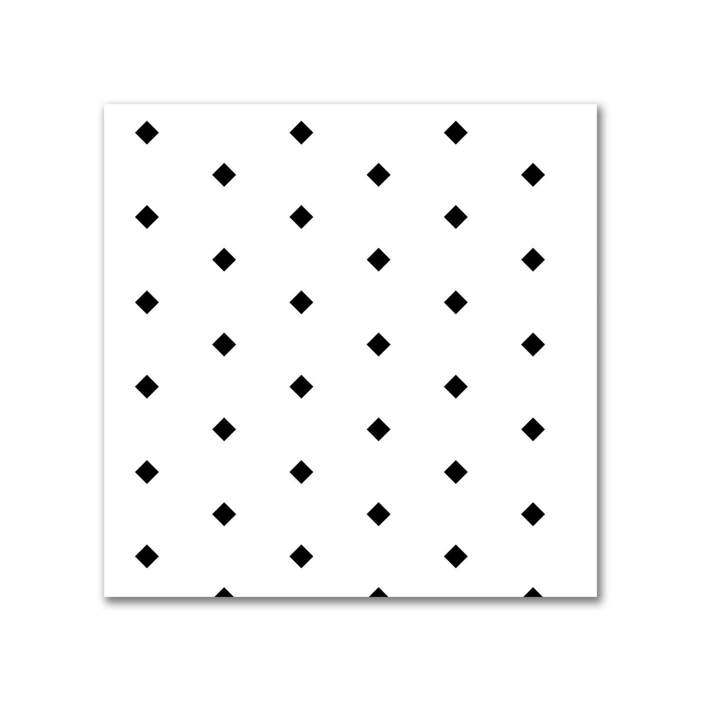 Cotton Canvas Fabric with Fine Black Diamonds on Off-White, FACC-1010-111