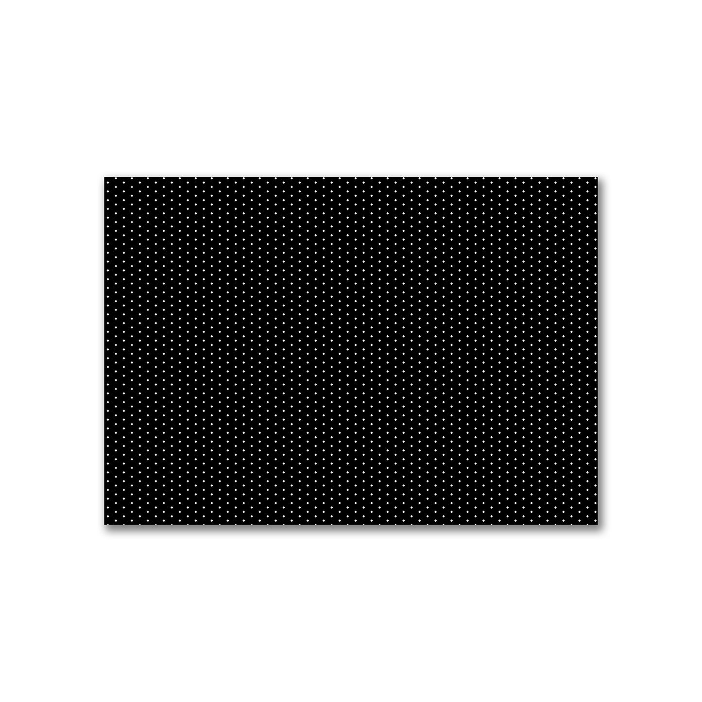 Cotton Canvas Fabric with Fine Off-White Diamonds on Black, FACC-1010-112