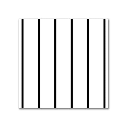 Off-White Cotton Canvas Fabric with Fine Black Stripes, FACC-1010-151