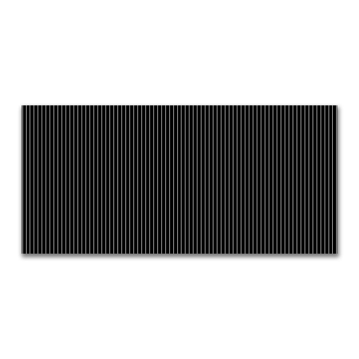 Black Cotton Canvas Fabric with Fine Off-White Stripes, FACC-1010-152