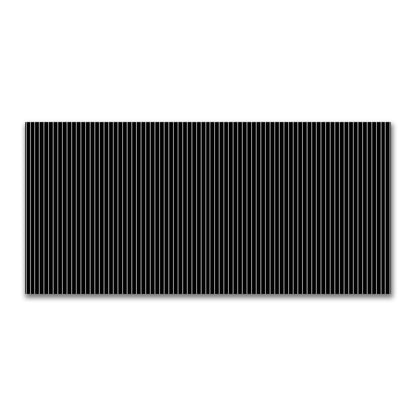 Black Cotton Canvas Fabric with Fine Off-White Stripes, FACC-1010-152