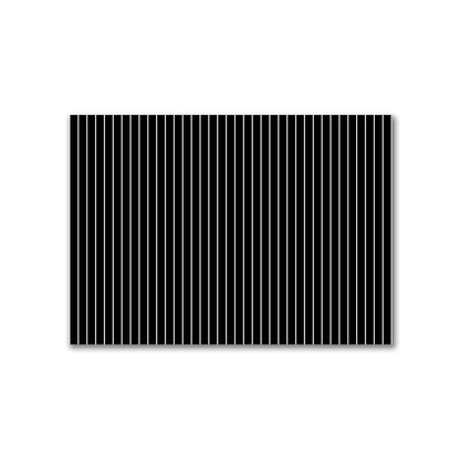 Black Cotton Canvas Fabric with Fine Off-White Stripes, FACC-1010-152