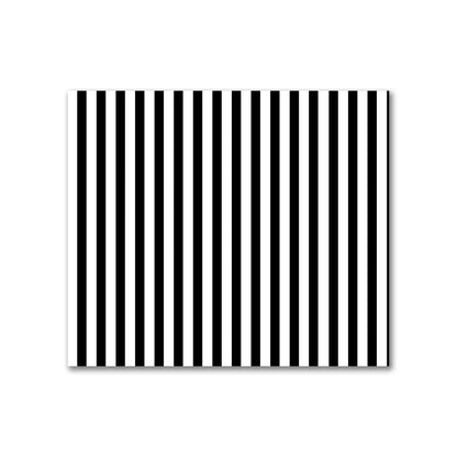 Off-White Cotton Canvas Fabric with Thin Black Bars, FACC-1010-241