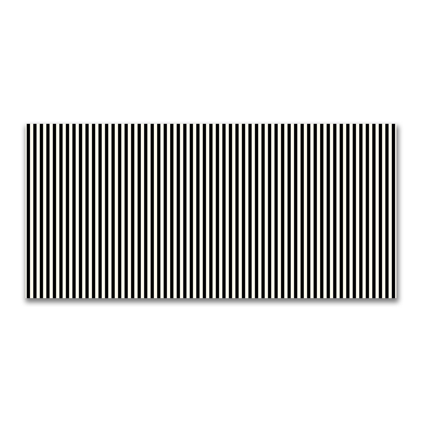 Cotton Canvas Fabric with Black Bars on Pale Cream, FACC-1013-051