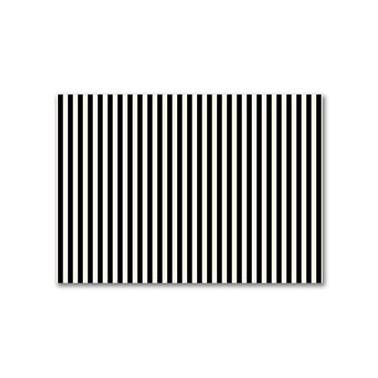 Cotton Canvas Fabric with Black Bars on Pale Cream, FACC-1013-051
