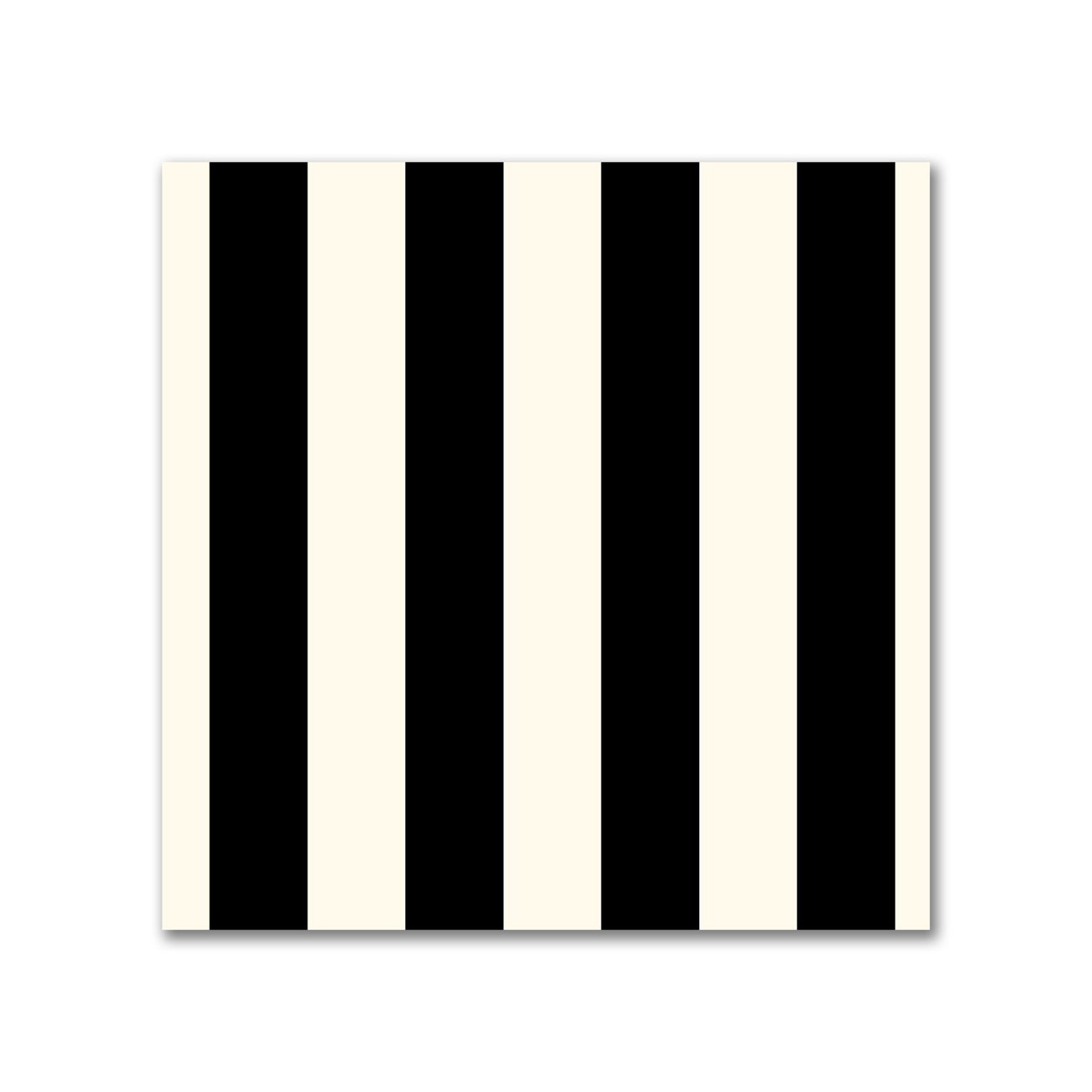 Cotton Canvas Fabric with Black Bars on Pale Cream, FACC-1013-051