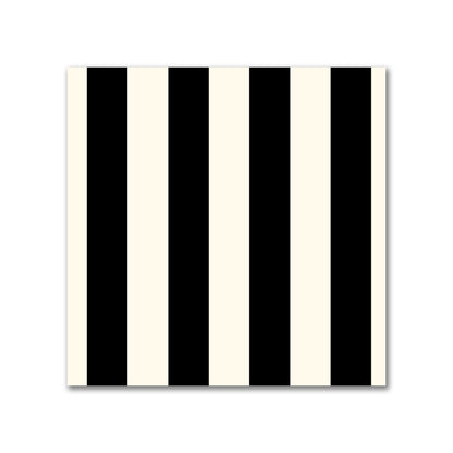 Cotton Canvas Fabric with Black Bars on Pale Cream, FACC-1013-051