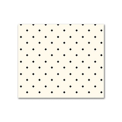 Cotton Canvas Fabric with Black Diamonds on Pale Cream, FACC-1013-101